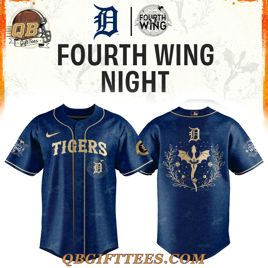 Detroit Tigers Fourth Wing Night Special Edition Jersey Detroit Tigers Fourth Wing Night Special Edition Jersey