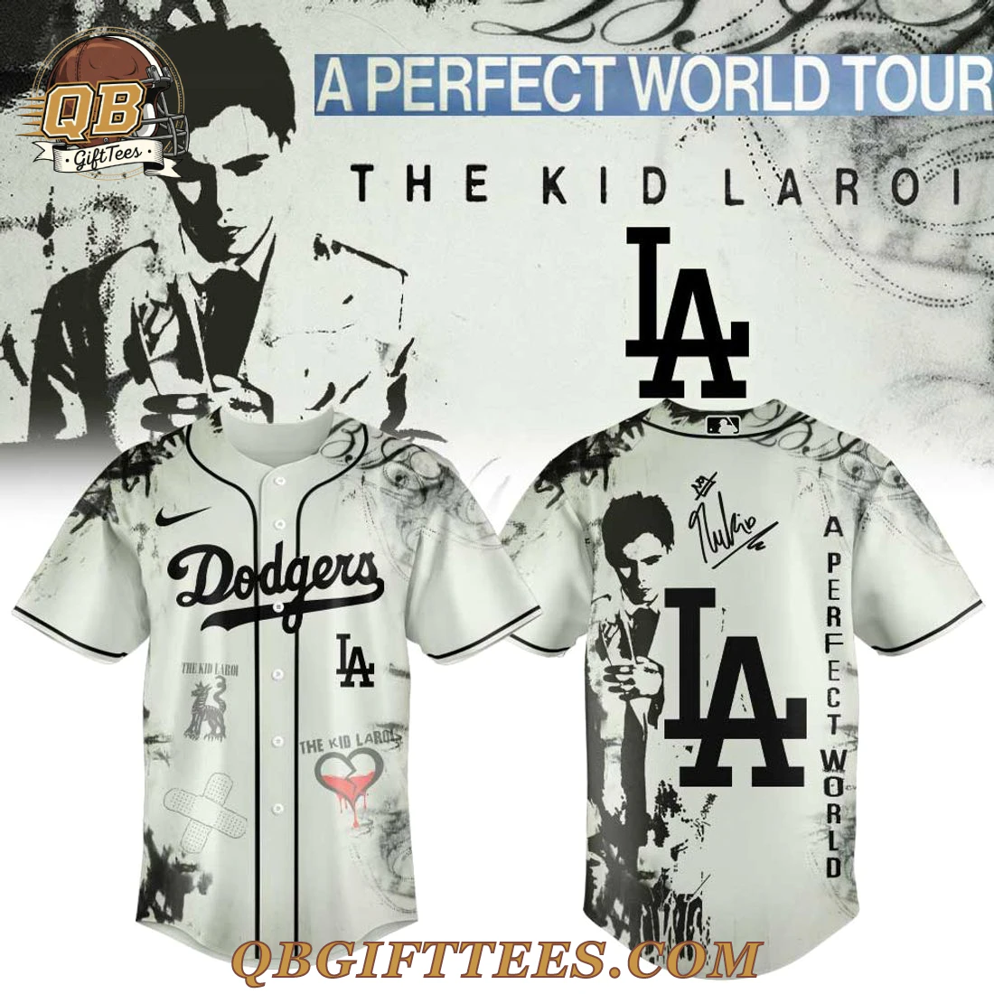 LA Dodgers x The Kid LAROI A PERFECT WORLD TOUR 2026 Edition Jersey LA Dodgers x The Kid LAROI A PERFECT WORLD TOUR 2026 Edition Jersey