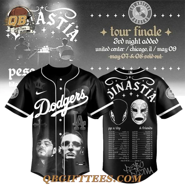 Los Angeles Dodgers x Peso Pluma Dinastía Tour 2026 Baseball Jersey
