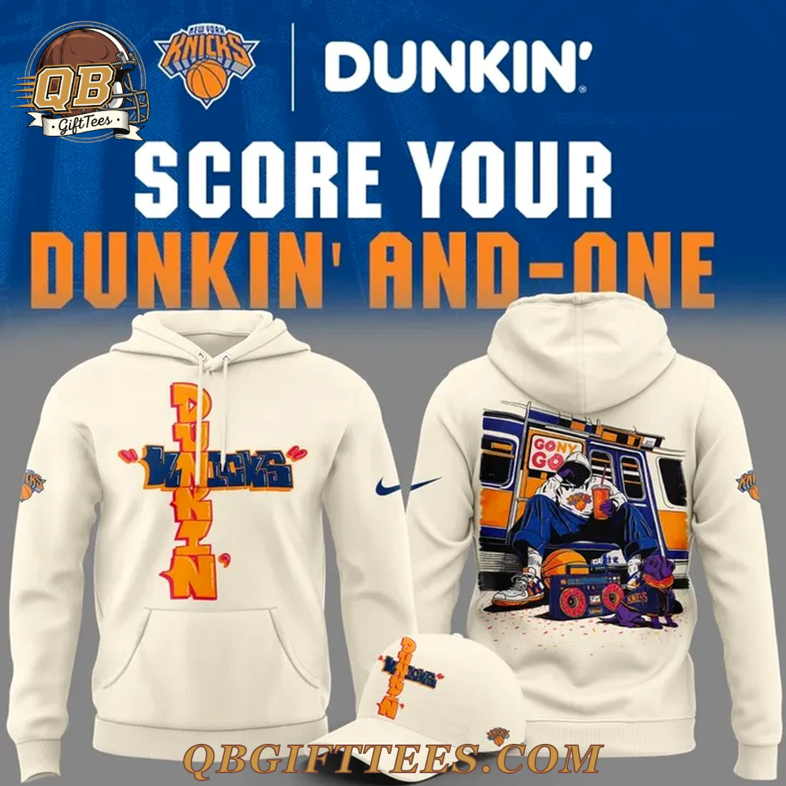 New York Knicks x Dunkin New Collab Special Edition Hoodie New York Knicks x Dunkin New Collab Special Edition Hoodie
