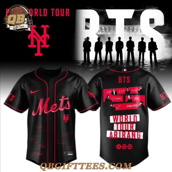 New York Mets x BTS World Tour Arirang Special Edition Baseball Jersey