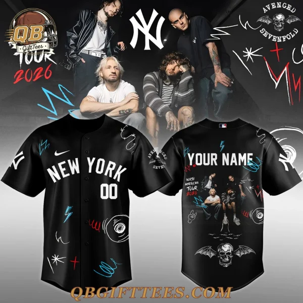 New York Yankees x Avenged Sevenfold North American Tour 2026 Edition For Fan Jersey