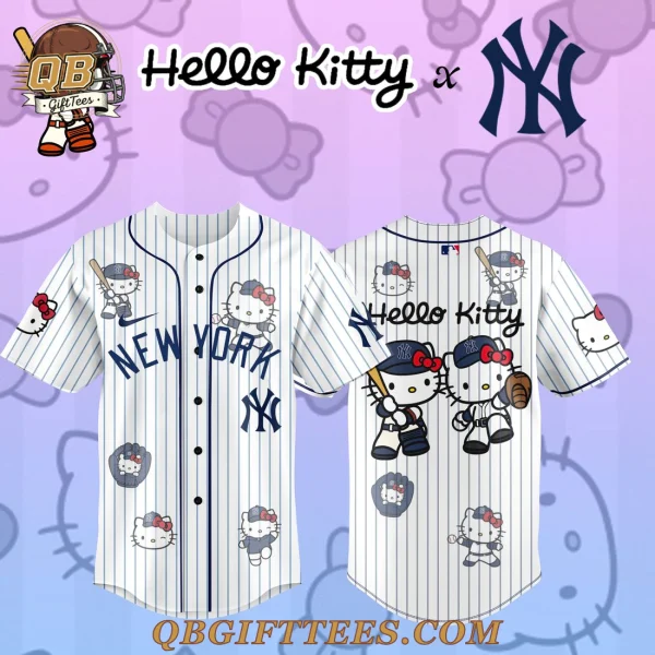 New York Yankees x Hello Kitty Custom Design 2026 Baseball Jersey