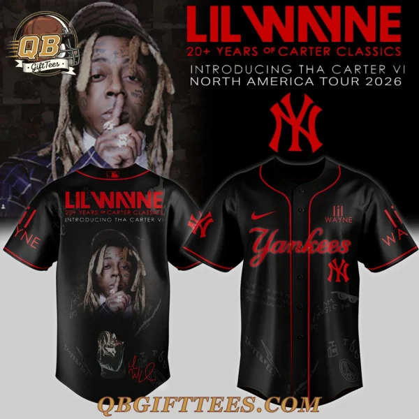 New York Yankees x Lil Wayne Tha Carter VI Tour 2026 For Fan Jersey