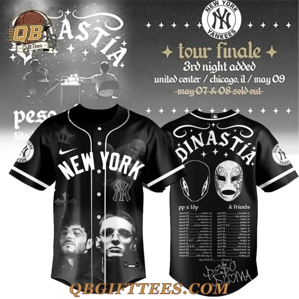 New York Yankees x Peso Pluma Dinastía Tour 2026 Baseball Jersey