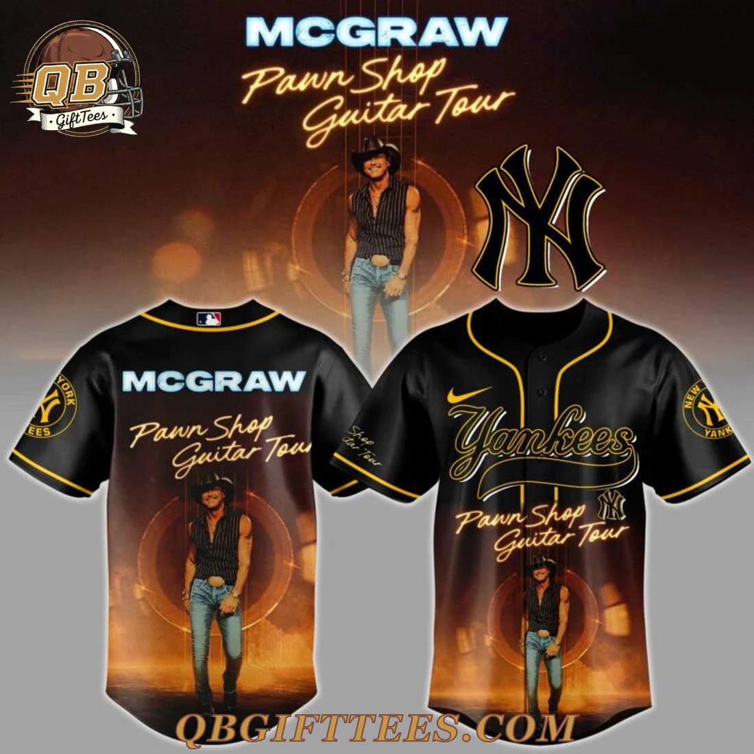 New York Yankees x Tim Mcgraw Pawn Shop Guitar Tour Edition Jersey New York Yankees x Tim Mcgraw Pawn Shop Guitar Tour Edition Jersey