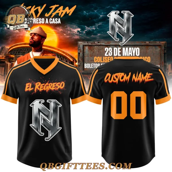 Nicky Jam El Regreso a Casa Concert 2026 Custom Name Football Jersey