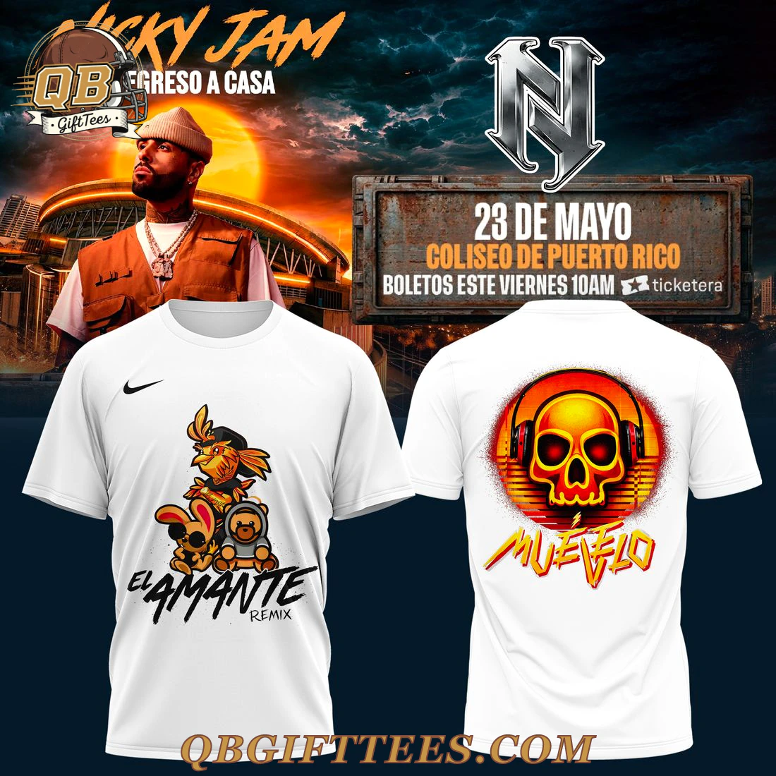 Nicky Jam El Regreso a Casa Concert 2026 Edition For Fan T-Shirt Nicky Jam El Regreso a Casa Concert 2026 Edition For Fan T-Shirt