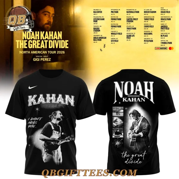 Noah Kahan The Great Divide Tour 2026 Edition T-Shirt