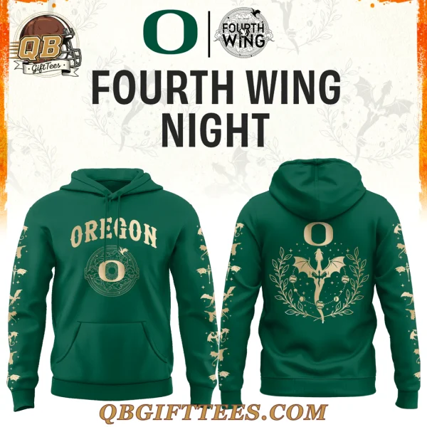 Oregon Ducks Fourth Wing Night Edition Hoodie
