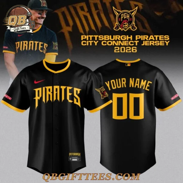 Pittsburgh Pirates 2026 City Connect Edition Custom Name Baseball Jersey