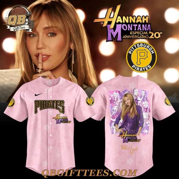 Pittsburgh Pirates x Hannah Montana 20th Anniversary Baseball Jersey
