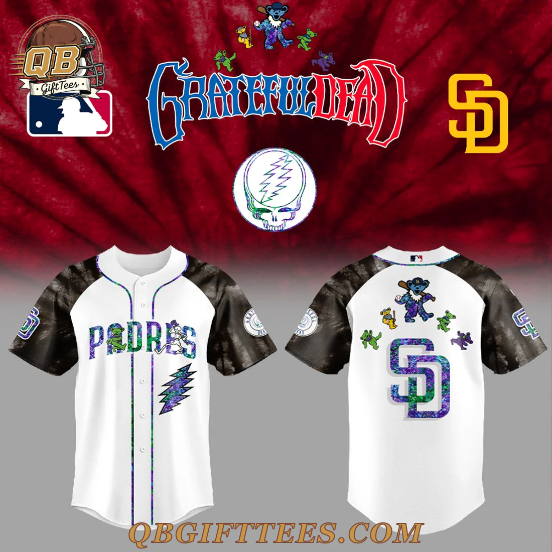San Diego Padres Grateful Dead Night Edition Jersey San Diego Padres Grateful Dead Night Edition Jersey