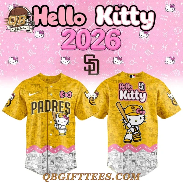 San Diego Padres x Hello Kitty 2026 Collection Baseball Jersey