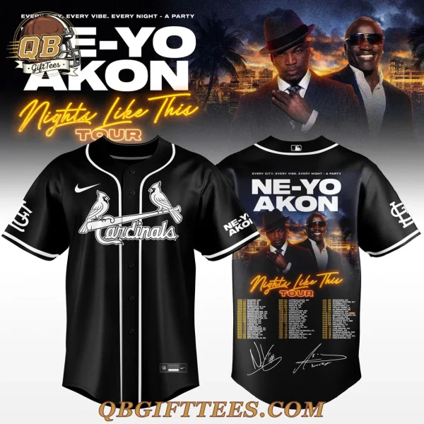 St. Louis Cardinals x Ne-Yo and Akon Tour 2026 Edition Baseball Jersey
