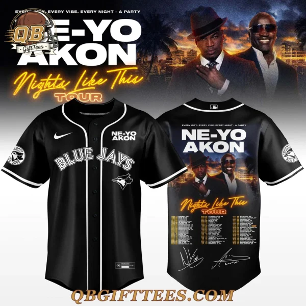 Toronto Blue Jays x Ne-Yo and Akon Tour 2026 Edition Baseball Jersey