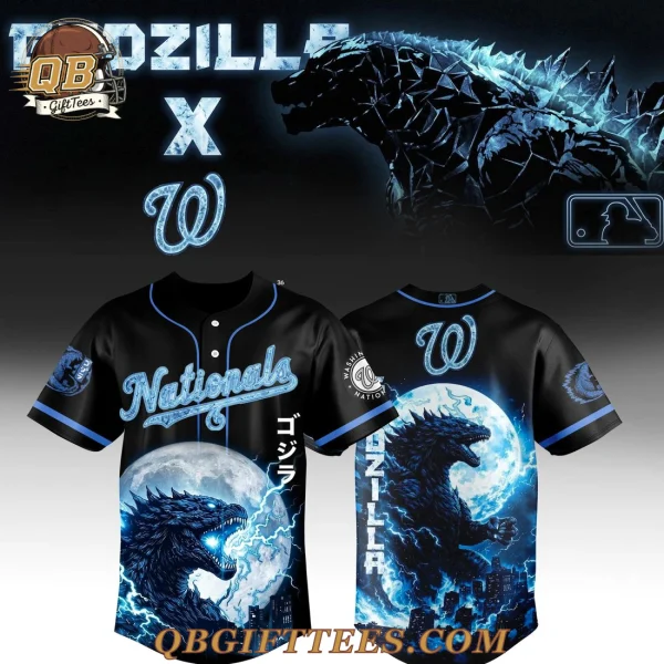 Washington Nationals x Godzilla Legendary Edition  Baseball Jersey