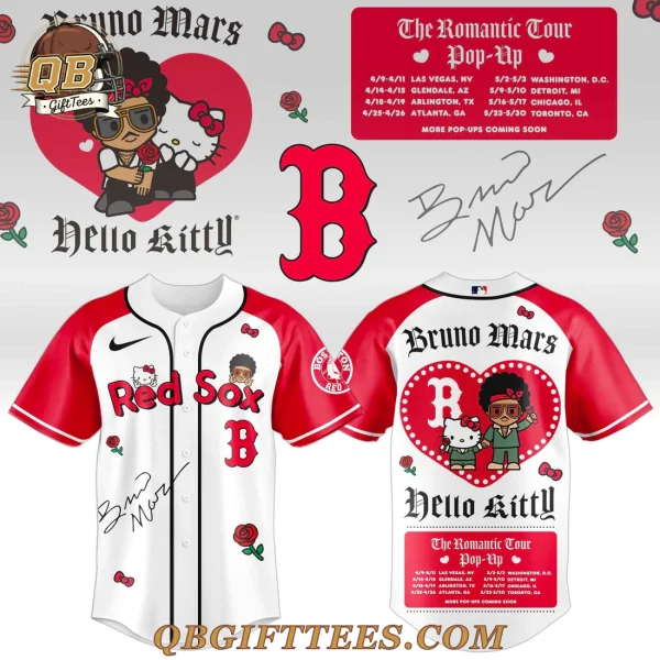 Boston Red Sox x Bruno Mars & Hello Kitty 2026 Edition Baseball Jersey