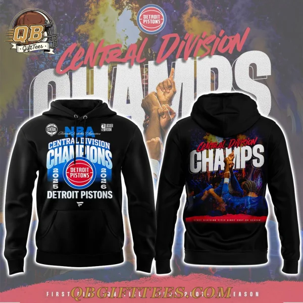 Detroit Pistons the Central Division Champs 2026 Limited Edition Hoodie