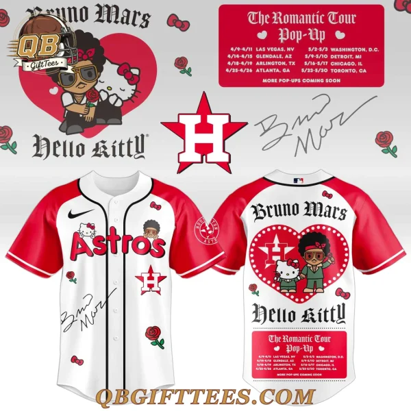 Houston Astros x Bruno Mars & Hello Kitty 2026 Edition Baseball Jersey