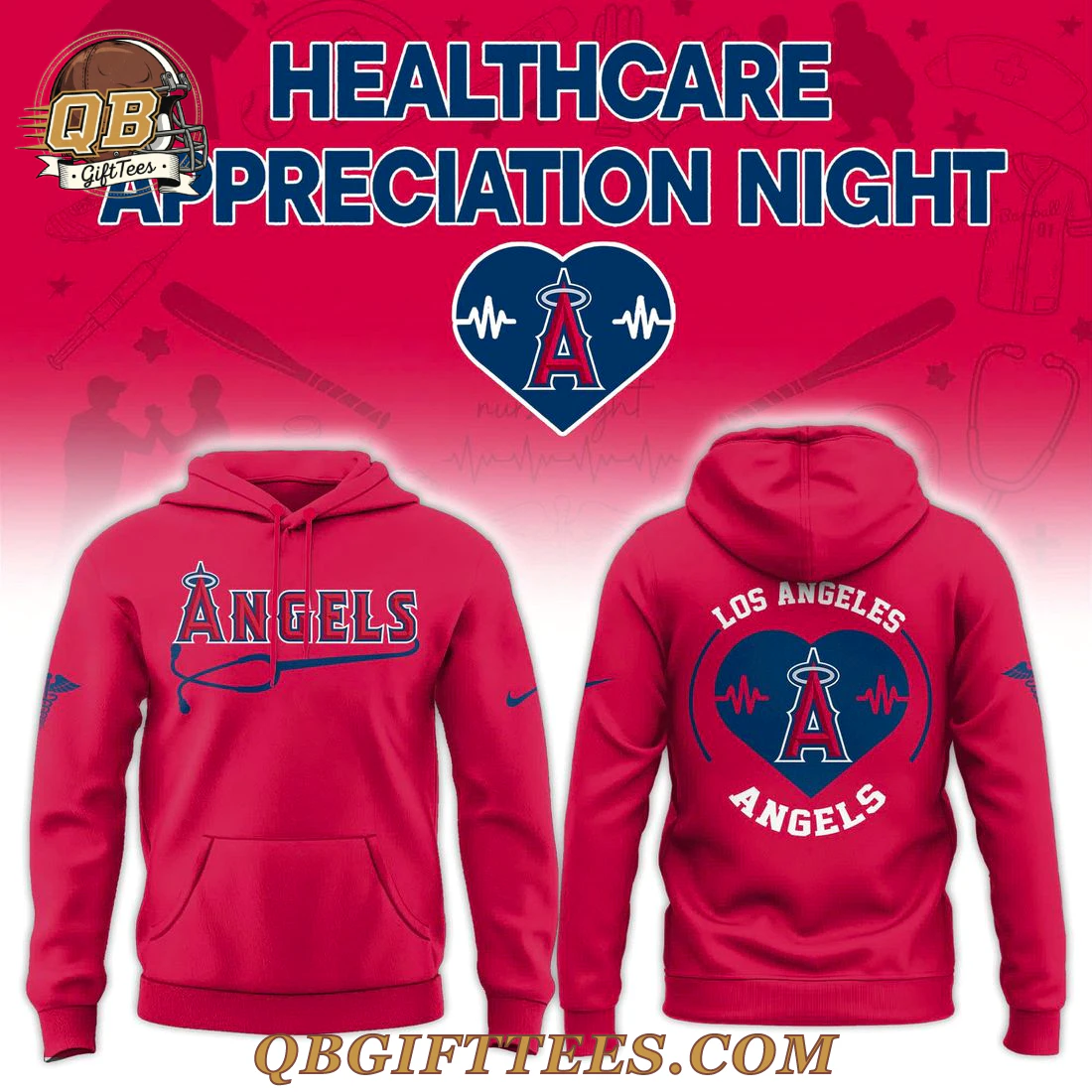 Los Angeles Angels x Healthcare Appreciation Night Edition Hoodie Los Angeles Angels x Healthcare Appreciation Night Edition Hoodie