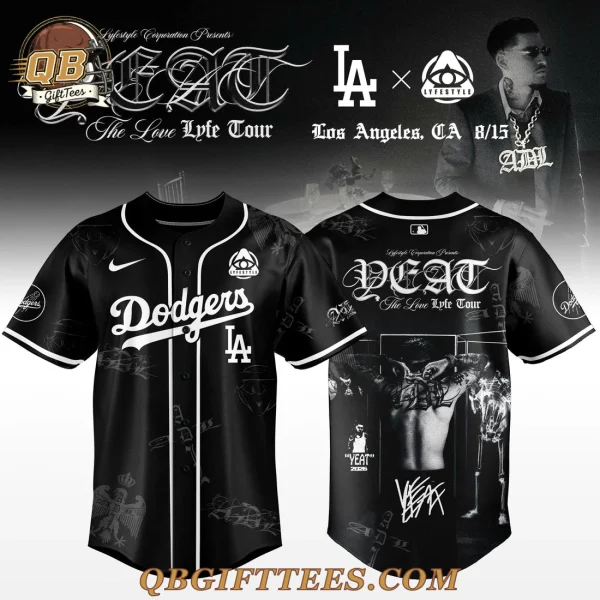 Los Angeles Dodgers x YEAT The Love Lyfe Tour 2026 For Fan Jersey